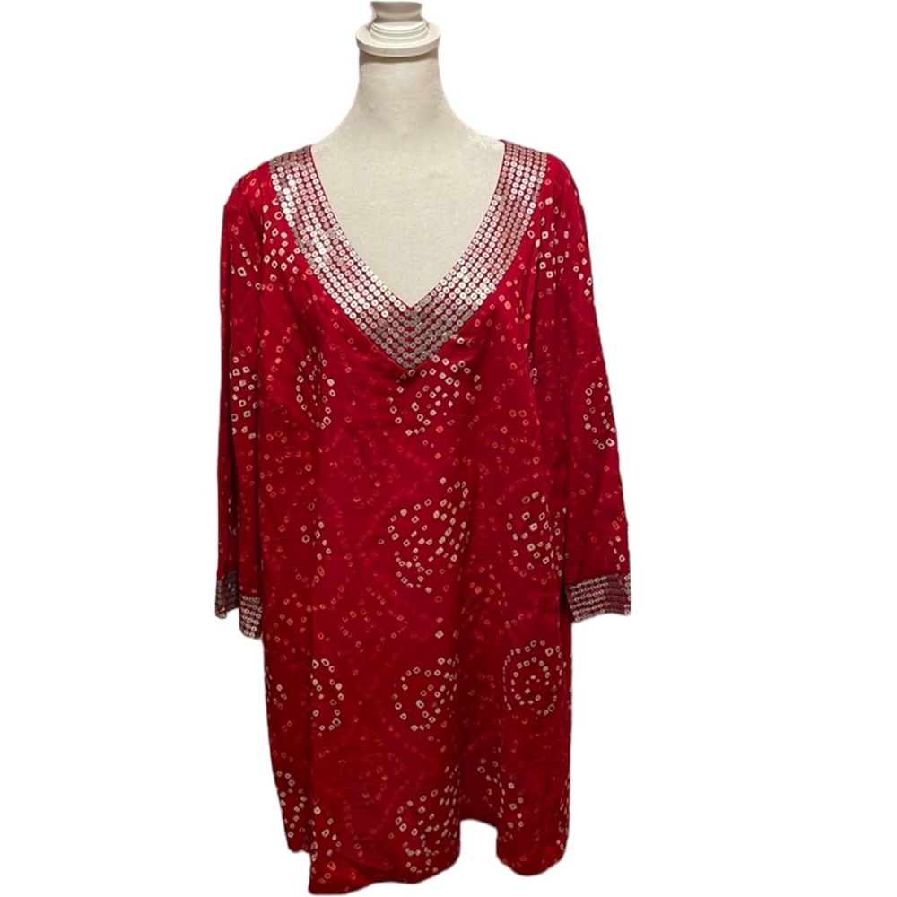 Calypso St. Barth for Target v-neck cotton tunic. EUC. Size 2X